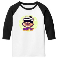 Angry Cat Youth 3/4 Sleeve | Artistshot