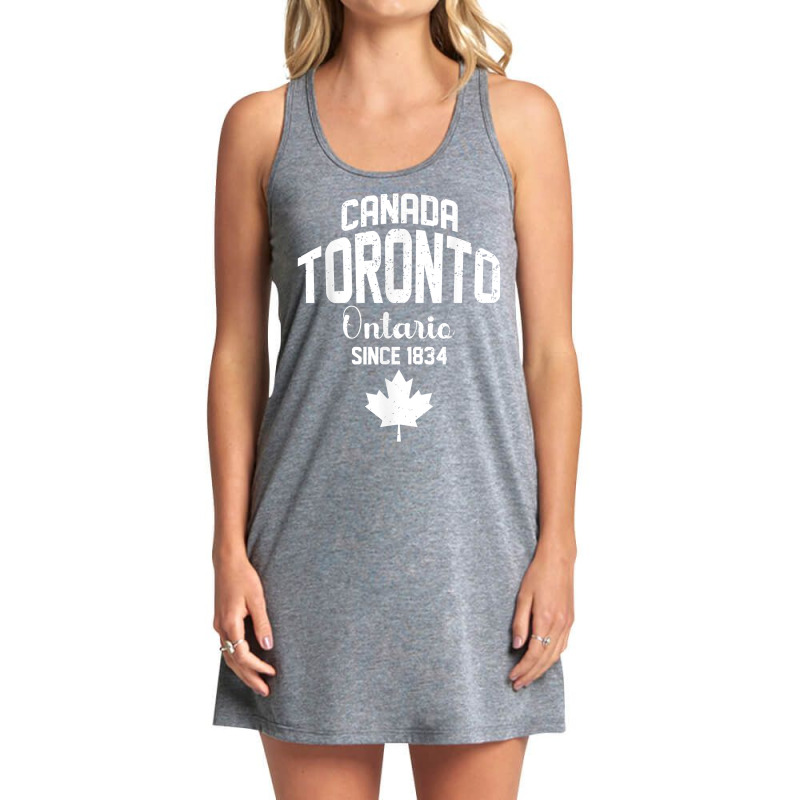 Toronto Ontario 1834 Canada Maple Leaf Canadian T Shirt Tank Dress by hustonfkobar3 | Artistshot