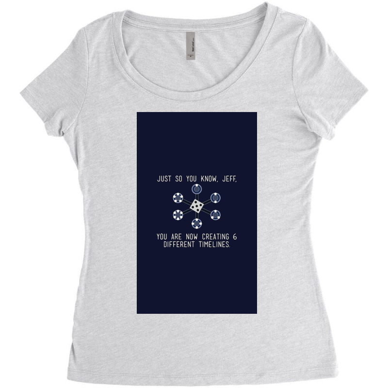 Community Different Timelines Women's Triblend Scoop T-shirt by Simsmnh | Artistshot