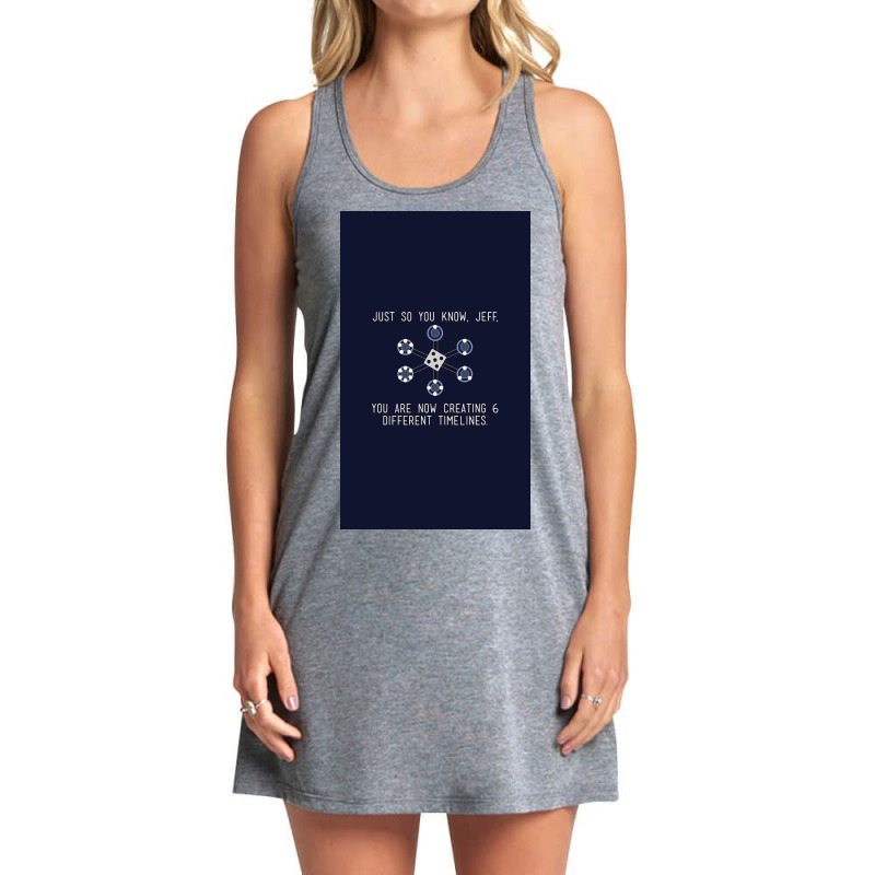 Community Different Timelines Tank Dress by Simsmnh | Artistshot