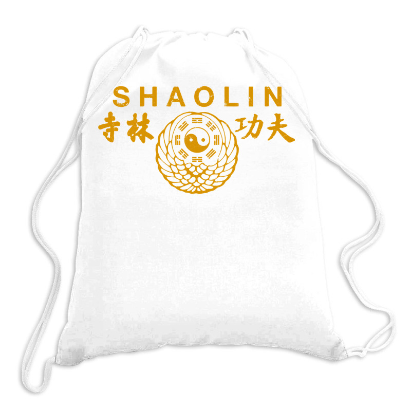 Shaolin Kung Fu Chinese Martial Arts Long Sleeve T Shirt Drawstring Bags | Artistshot