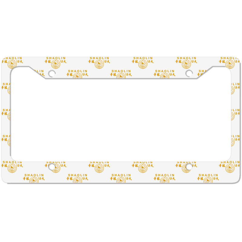 Shaolin Kung Fu Chinese Martial Arts Long Sleeve T Shirt License Plate Frame | Artistshot