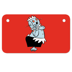 The Jetsons funny robot cartoon Motorcycle License Plate | Artistshot