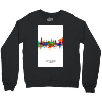 Copenhagen Denmark Skyline Crewneck Sweatshirt | Artistshot