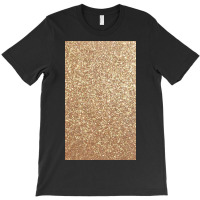 Copper Rose Gold Metallic Glitter T-shirt | Artistshot