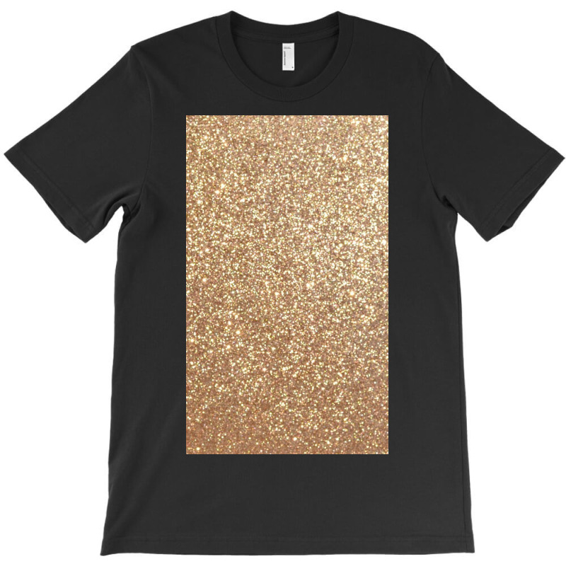 Copper Rose Gold Metallic Glitter T-shirt | Artistshot