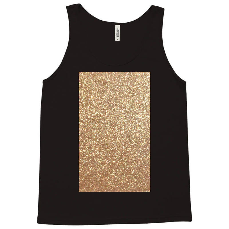 Copper Rose Gold Metallic Glitter Tank Top | Artistshot