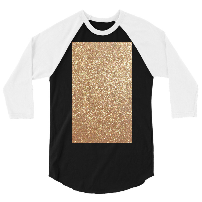 Copper Rose Gold Metallic Glitter 3/4 Sleeve Shirt | Artistshot