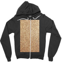 Copper Rose Gold Metallic Glitter Zipper Hoodie | Artistshot