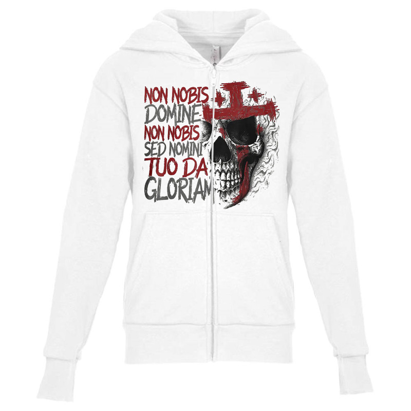 Non Nobis Domine T Shirt Youth Zipper Hoodie by diles | Artistshot