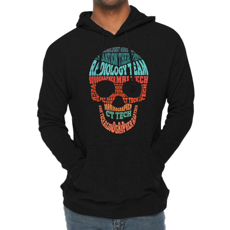 Skull Radiologic Technologist Ct Rt Radiology Sonographer T Shirt Lightweight Hoodie by gehriglyssy | Artistshot