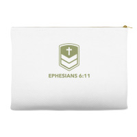 God's Armor Warrior Ephesus 611 Front And Back Design T Shirt Accessory Pouches | Artistshot