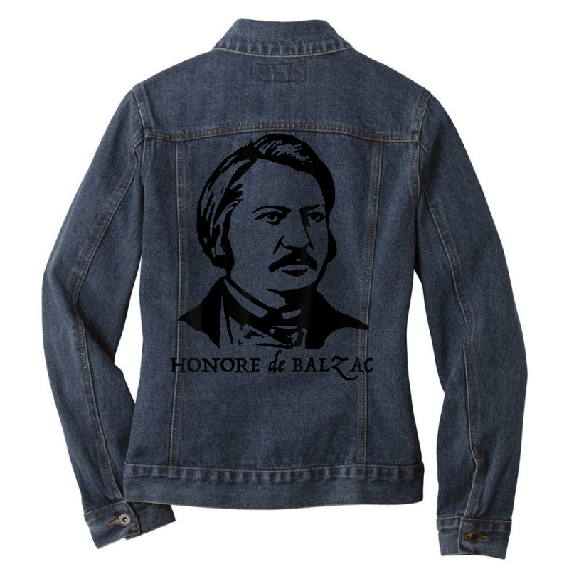 Honore De Balzac Tshirt Tee Shirt T Shirt Ladies Denim Jacket by cheesebroughbrensen | Artistshot