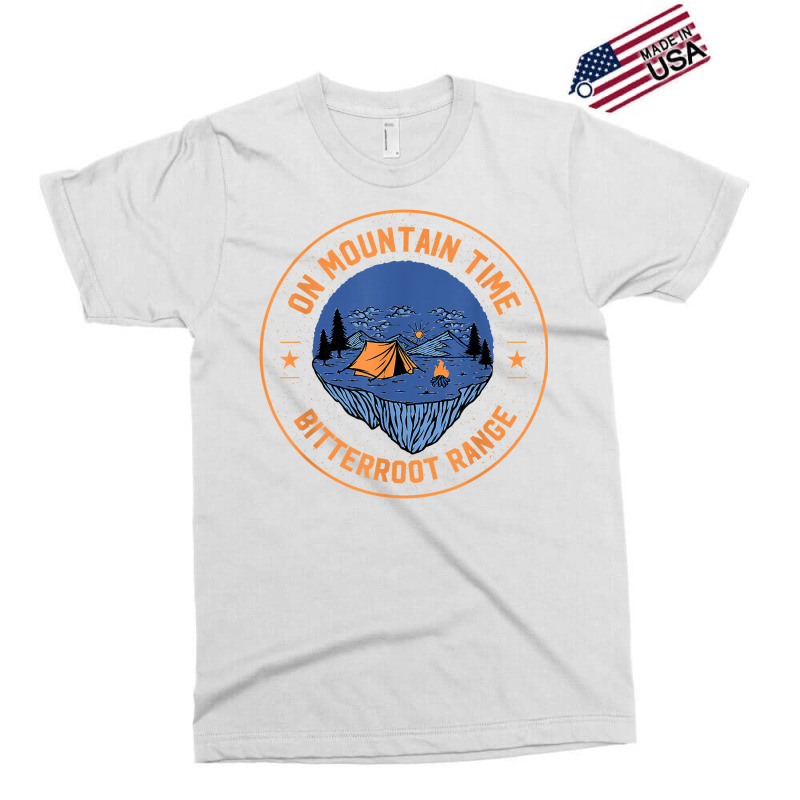 On Mountain Time Bitterroot Range Hiking Idaho Hiker Outdoor T Shirt Exclusive T-shirt by RolaLuken | Artistshot