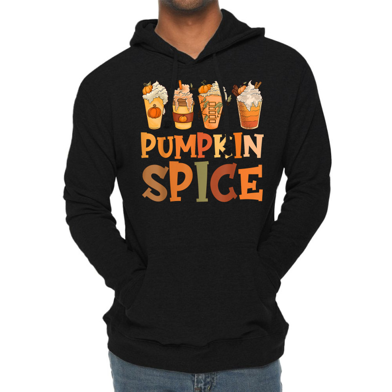 Fall Coffee Pumpkin Spice Latte Design Autumn Season Costume T Shirt Lightweight Hoodie | Artistshot