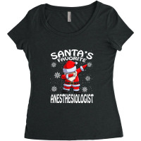 Santa's Favorite Anesthesiologist Christmas T Shirt Women's Triblend Scoop T-shirt | Artistshot