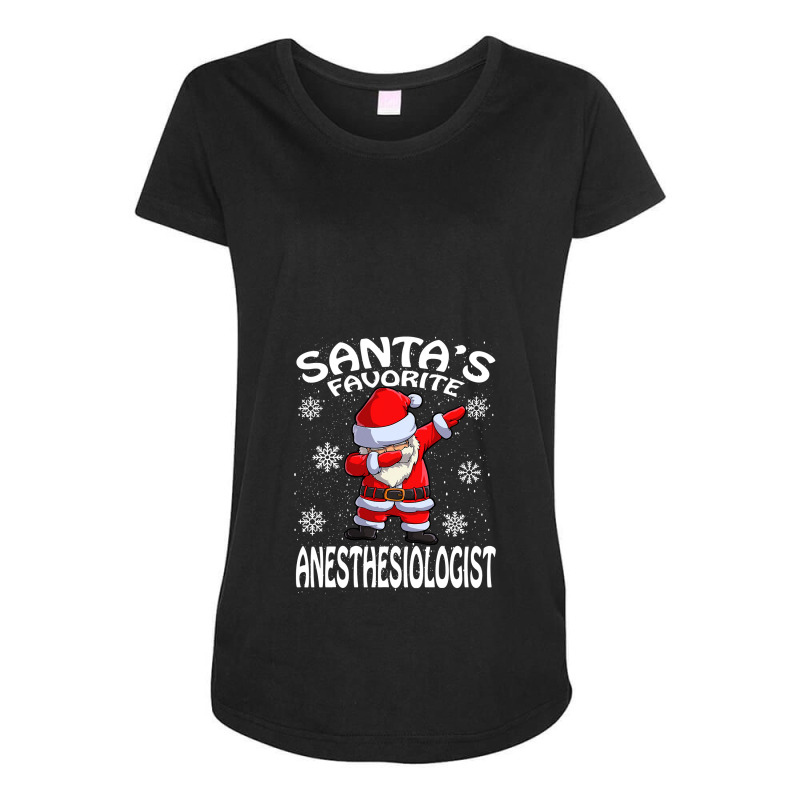 Santa's Favorite Anesthesiologist Christmas T Shirt Maternity Scoop Neck T-shirt | Artistshot