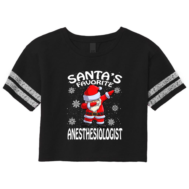 Santa's Favorite Anesthesiologist Christmas T Shirt Scorecard Crop Tee | Artistshot