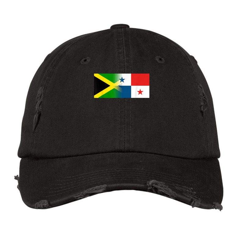 Jamaican Panamanian Flag Jamaica Panama T Shirt Vintage Cap by AbidahToenges | Artistshot