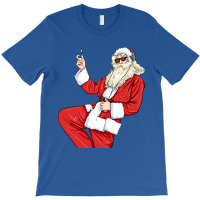 Funny Christmas Santa Claus Rock Punk T-shirt | Artistshot