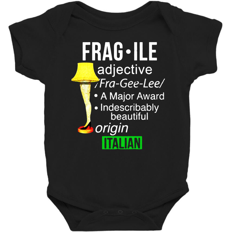 Funny Christmas Fragile Major Award Leg Lamp Baby Bodysuit by JetBro | Artistshot