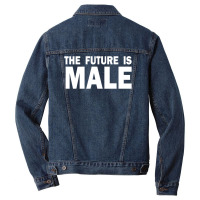 The Future Is Male Men Denim Jacket | Artistshot