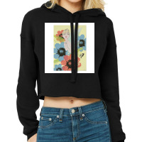 Flower Market Tinker Bell Sketch With Cosmos Cropped Hoodie | Artistshot