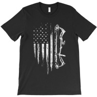 American Flag Bowhunting Bow Archery Gift For Deer Hunter T Shirt T-shirt | Artistshot