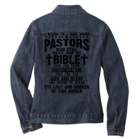 Funny Pastor Appreciation Gift Christian Preacher Men Women T Shirt Ladies Denim Jacket | Artistshot