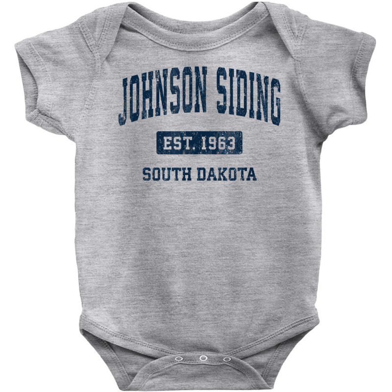 Johnson Siding South Dakota Sd Vintage Athletic Sports Desig T Shirt Baby Bodysuit by peersodshamiw8 | Artistshot