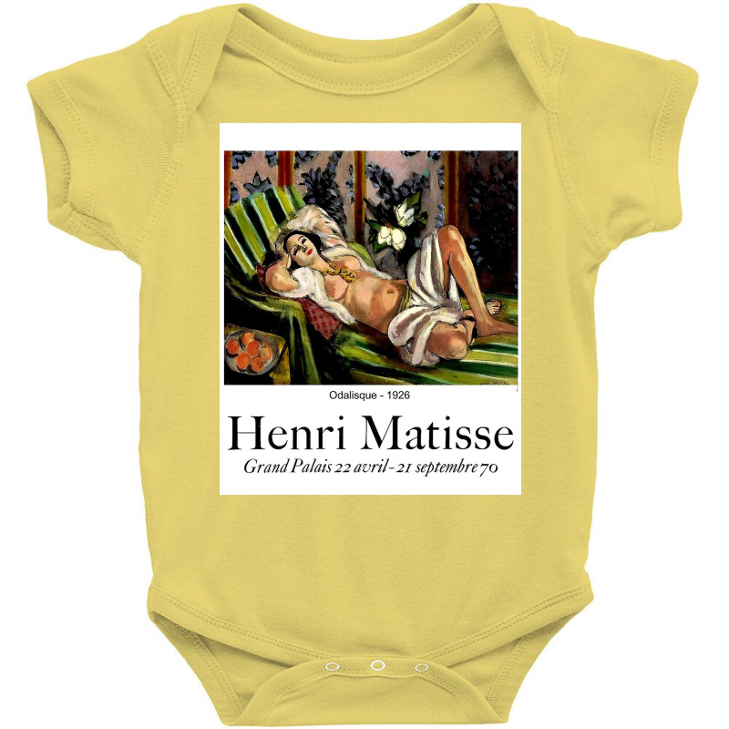 Henri Odalisque Exhibit Advertising Print Baby Bodysuit by Wilma N | Artistshot