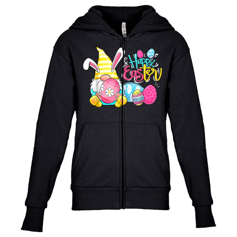 Bunny Gnome Rabbit Eggs Hunting Happy Easter Day Funny T Shirt Youth Zipper Hoodie | Artistshot