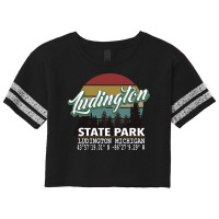 Ludington State Park With Gps Location Pullover Hoodie Scorecard Crop Tee | Artistshot