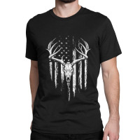 Deer Hunting American Flag Bowhunting Whitetail Bow Hunter T Shirt Classic T-shirt | Artistshot