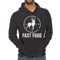 Deer Hunting Funny Hunter Gun Deer Fast Food T Shirt Vintage Hoodie | Artistshot