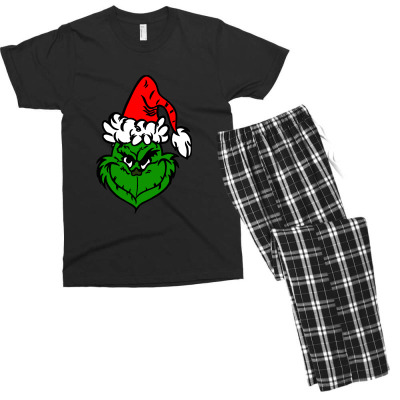 The Grinch Men's T-shirt Pajama Set Designed By Tee Shop