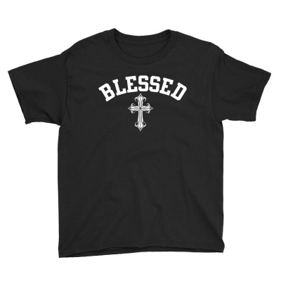 Blessed Christian Christianity Youth Tee Designed By Balprut Store