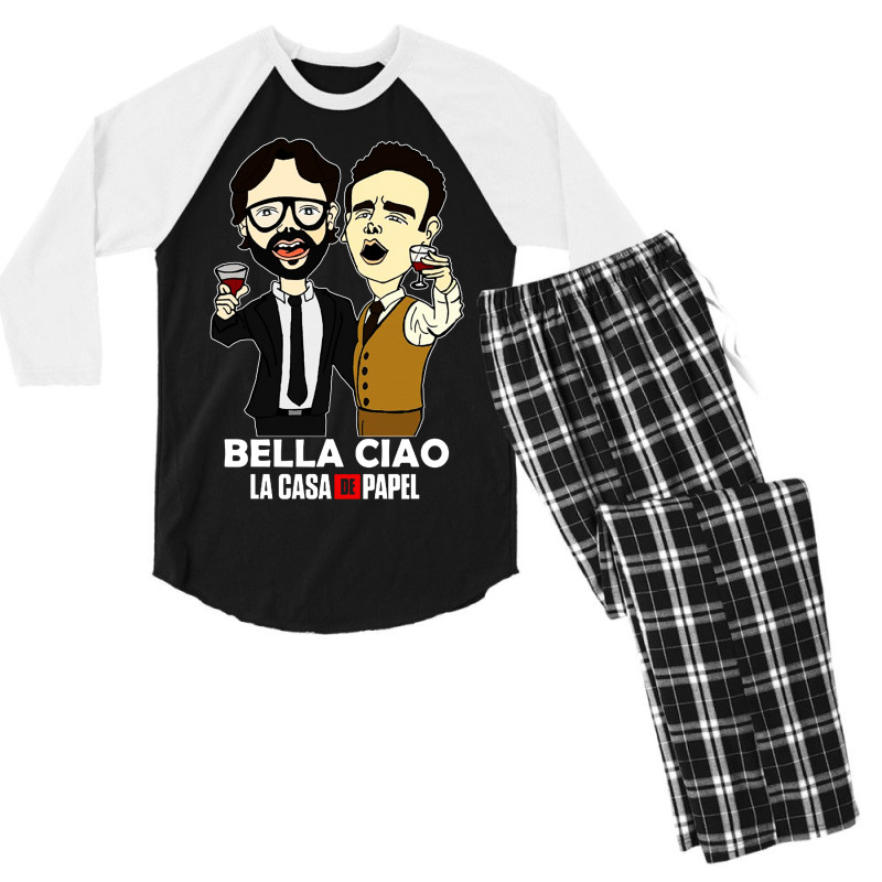 Bella Ciao Song Men's 3/4 Sleeve Pajama Set | Artistshot