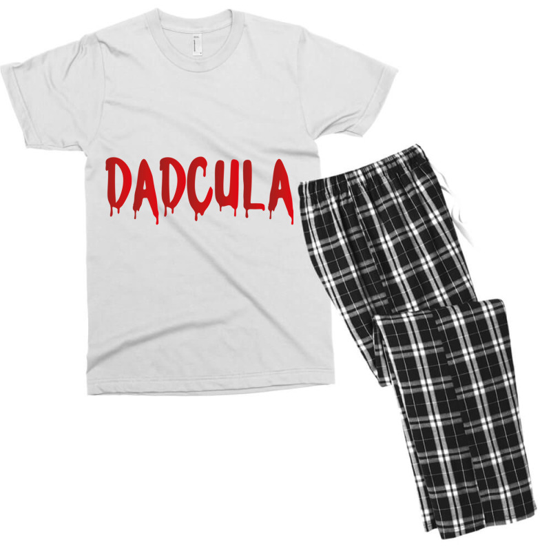 Dadcula   Dracula   Cute Funny Halloween Costume Design Essential T Sh Men's T-shirt Pajama Set | Artistshot