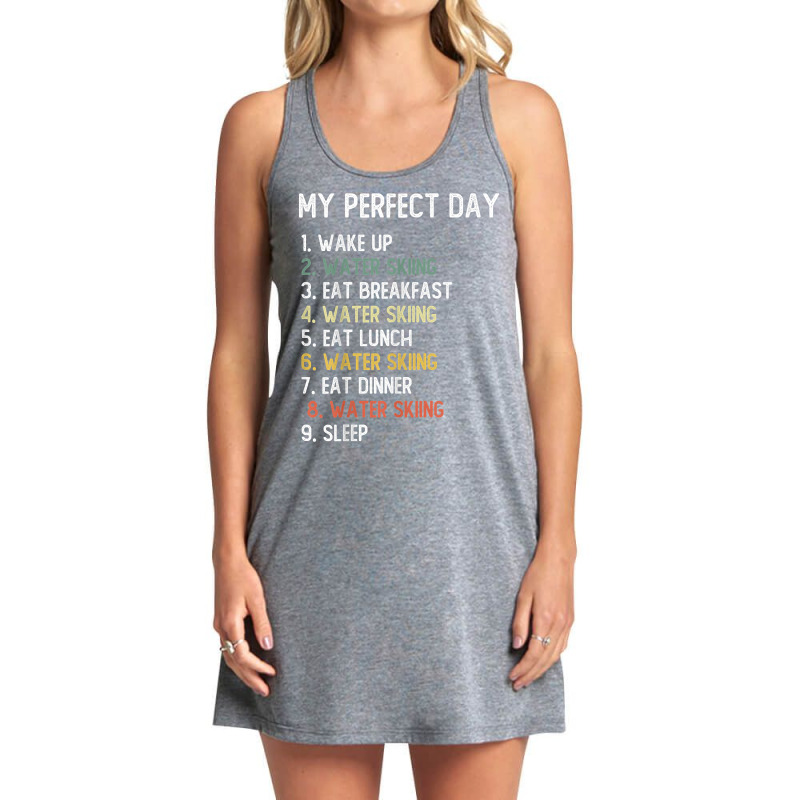 Perfect Day Water Skiing Shirts Men Boys Teen Water Skiing T Shirt Tank Dress by RolaLuken | Artistshot