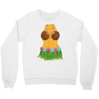 Hula Dancer Shirt Lei Flowers Coconut Bra Grass Skirt Crewneck Sweatshirt | Artistshot