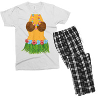 Hula Dancer Shirt Lei Flowers Coconut Bra Grass Skirt Men's T-shirt Pajama Set | Artistshot