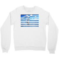 Sail Boats On American Flag  Usa Sailing  Sailor T Shirt Crewneck Sweatshirt | Artistshot