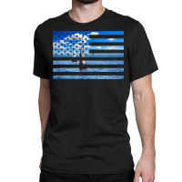 Sail Boats On American Flag  Usa Sailing  Sailor T Shirt Classic T-shirt | Artistshot