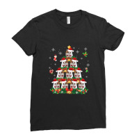 Merry Christmas Exotic Shorthair Cat Santa Tree Pajama Ugly T Shirt Ladies Fitted T-shirt | Artistshot