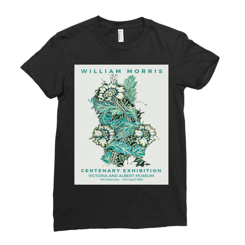 William Morris   Anemone Ladies Fitted T-Shirt by Virginia J | Artistshot