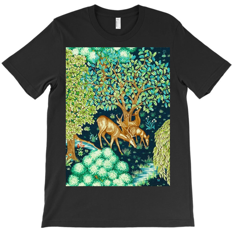 William Morris Deer T-shirt | Artistshot