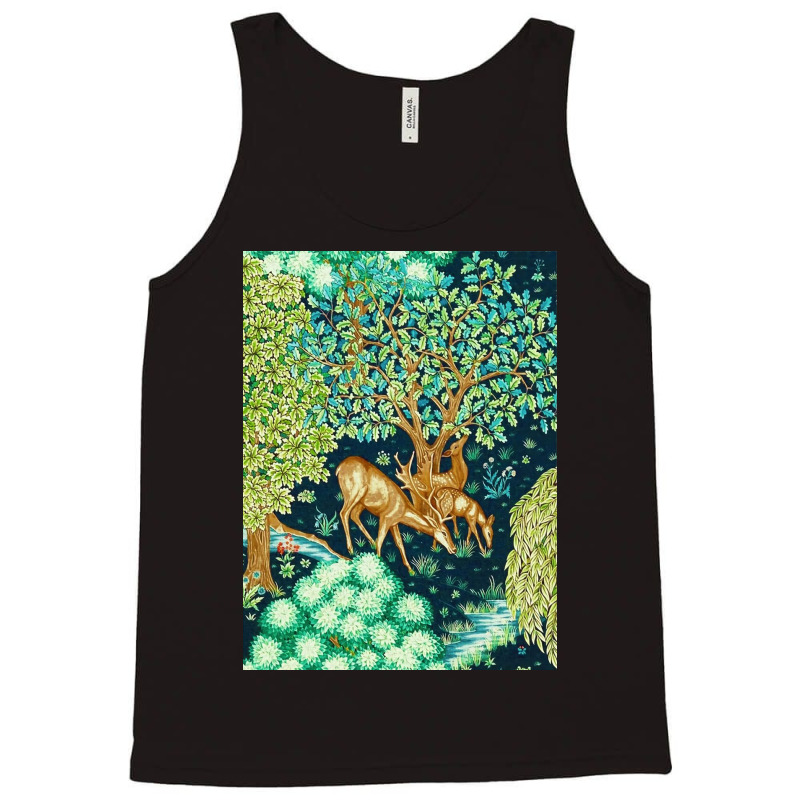 William Morris Deer Tank Top | Artistshot