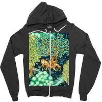 William Morris Deer Zipper Hoodie | Artistshot