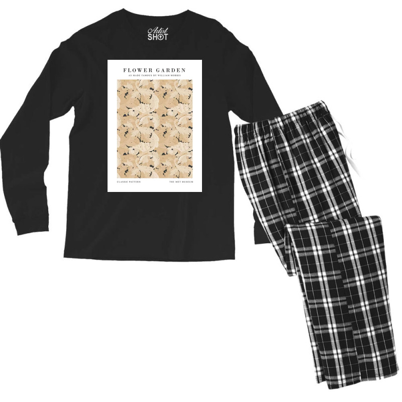 William Morris Flower Garden Men's Long Sleeve Pajama Set | Artistshot